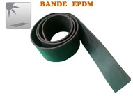 Bande EPDM Noir Largeur 50 MM Epaisseur 2 MM en rouleau de 5 Mtres