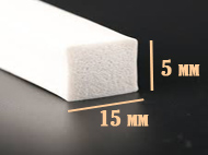 Bande Cellulaire Silicone Blanc largeur 15 mm Epaisseur 5 mm