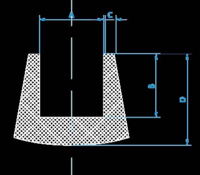 Embout Caoutchouc Ø14 mm Sachet de 10 Piéces