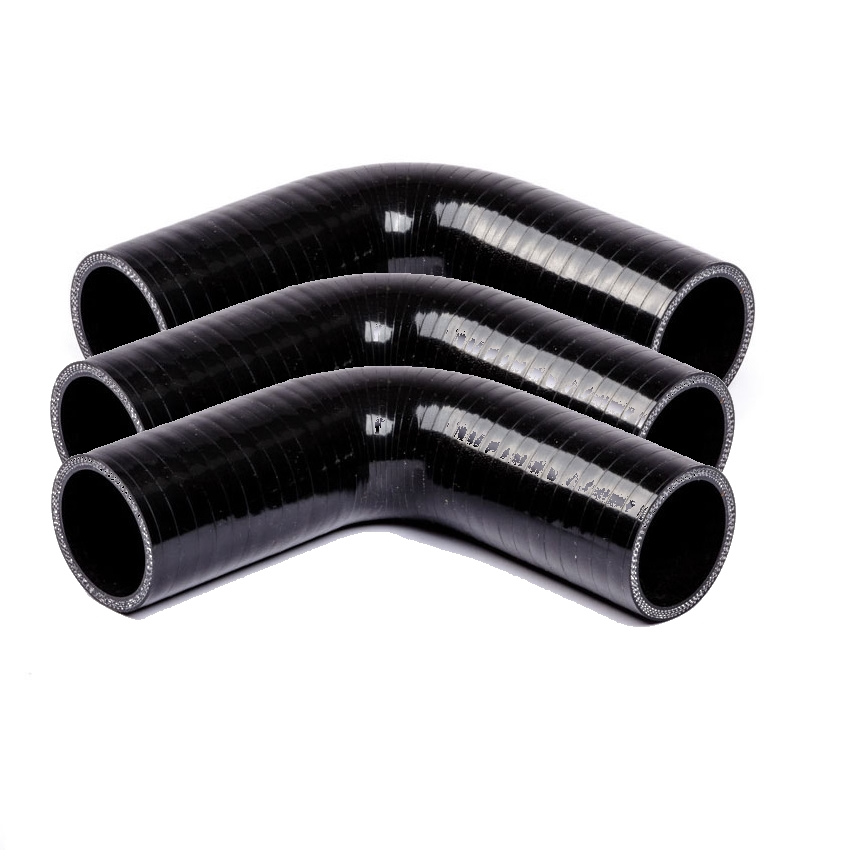 Coude 90° Silicone  Noir - Øinterieur 45 mm