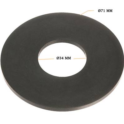 Joint Bride EPDM ØInterieur 34 mm x ØExterieur 71 mm Epaisseur 3 mm