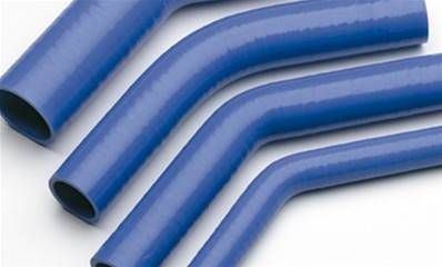 Coude 45° Silicone  Bleu - Øinterieur 40-41 mm