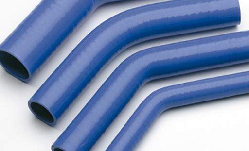 Coude 45° Silicone  Bleu - Øinterieur 63/64 mm