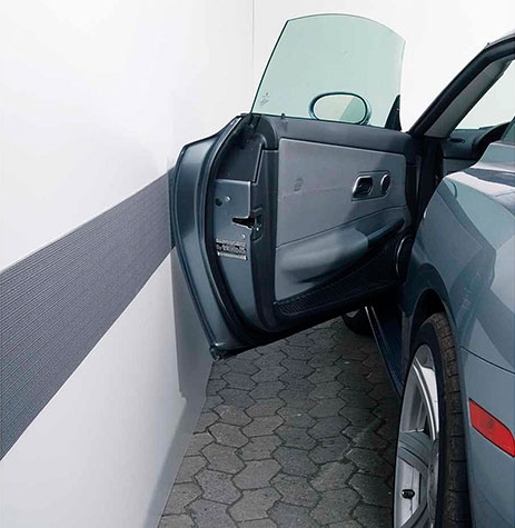 Bande de protection de porte de voiture Softy-Car® anthracite-gris 20x200 cm