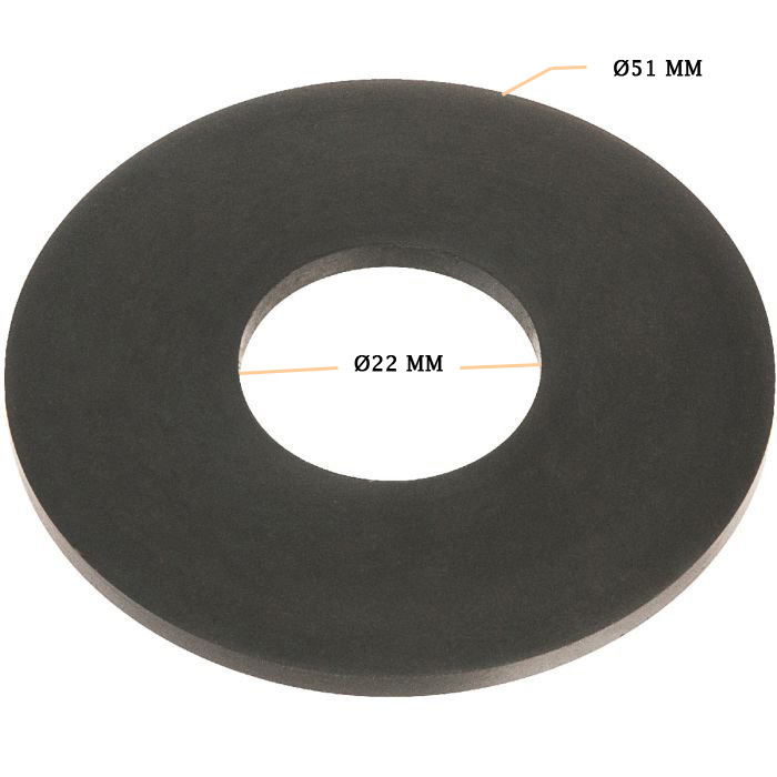 Joint Bride EPDM ØInterieur 22 mm x ØExterieur 51 mm Epaisseur 3 mm