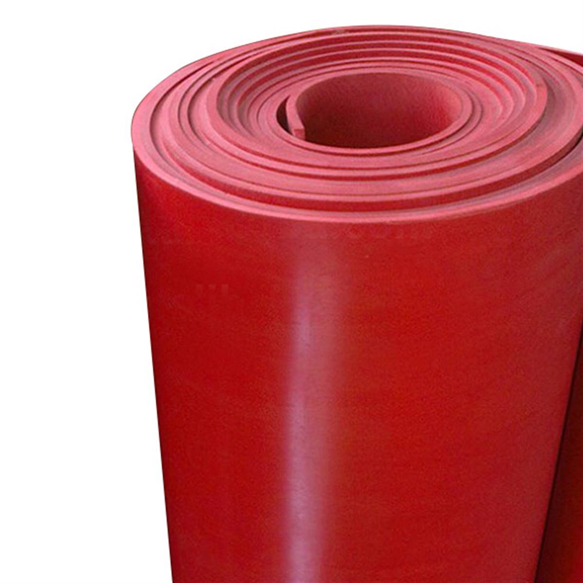 Feuille Silicone (MPQ) rouge Epaisseur 1 mm hauteur 1200 mm