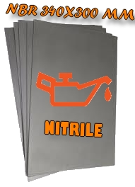 Format Nitrile (NBR) noir Epaisseur 5 mm 340x300 mm