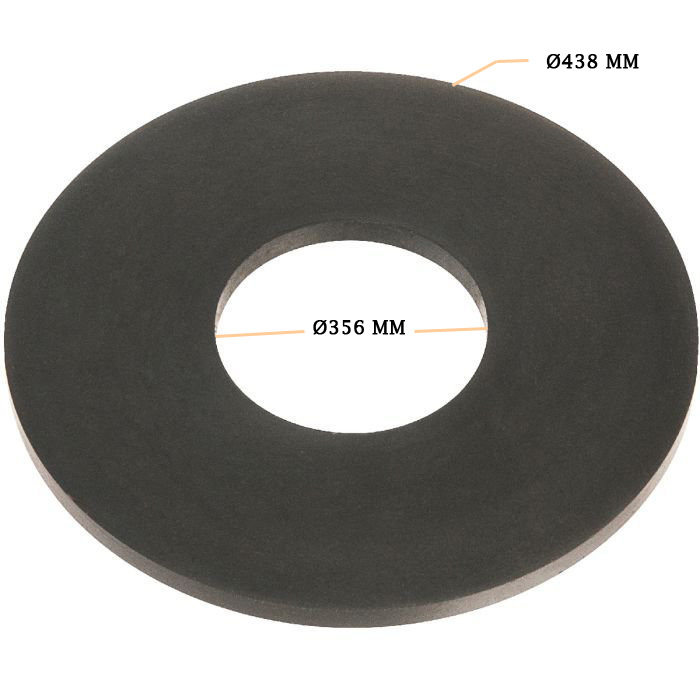 Joint Bride EPDM ØInterieur 356 mm x ØExterieur 438 mm Epaisseur 3 mm