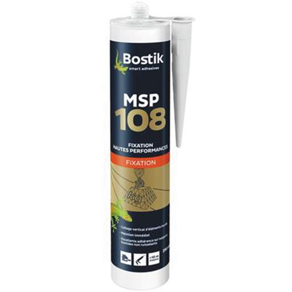 Colle Mastic Polymere Msp 108 Blanc 290 Ml