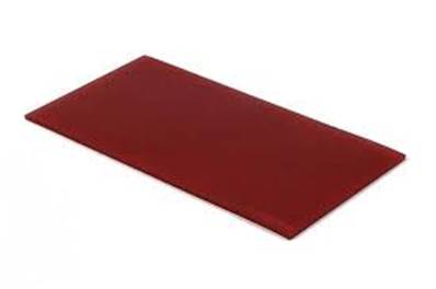 Plaque PU 70SH -Rouge Épaisseur 3 mm - Format 1000 x 1000 mm
