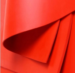 Feuille Silicone (MPQ) rouge Epaisseur 1 mm hauteur 1200 mm