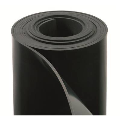 Feuille EPDM ACS noir Epaisseur 2 mm hauteur 1400 mm pour eau potable