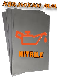 Format Nitrile (NBR) noir Epaisseur 3 mm 340x300 mm