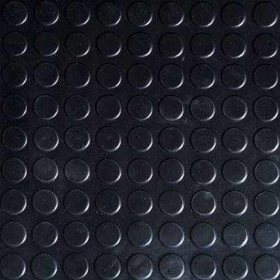 Tapis PVC Pastille Noir Épaisseur 1 mm hauteur 2000 mm