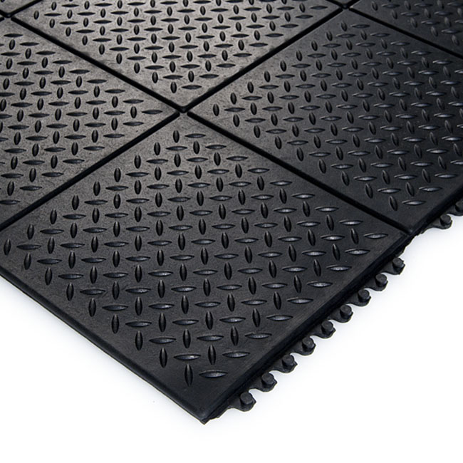 Dalle Antifatigue fond Fermé Noir Avec Profil Diamant