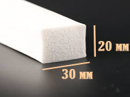 Bande Cellulaire Silicone Blanc largeur 30 mm Epaisseur 20 mm