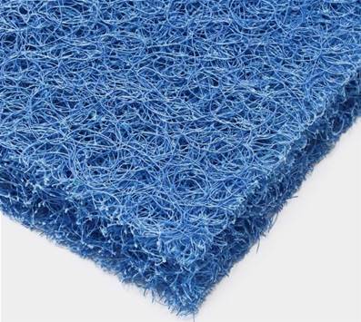 Tapis Vinyle Sans Semelle Bleu Épaisseur 15 MM Hauteur 1220 MM