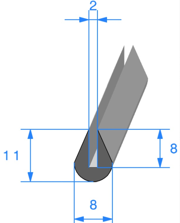 Joints caoutchouc en u 1.855.000 - Joint epdm caoutchouc en u - Profils joints  caoutchouc - joint en u – ECKO TECH