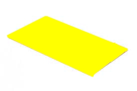 Plaque PU 80SH - Jaune Épaisseur 3 mm - Format 500 x 1000 mm