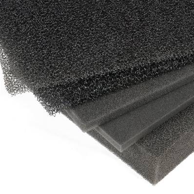 Plaque Mousse de Filtration-PPI Noir grade 20 Épaisseur 15 MM - 1000X1500 MM