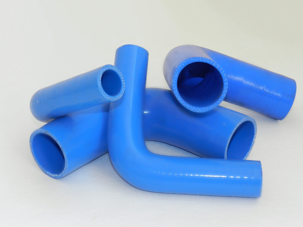 Coude 90° Silicone  Bleu - Øinterieur 30 mm
